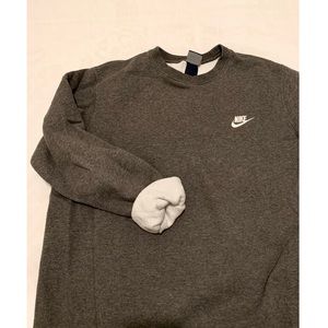 Nike Crew Neck Sweater in Gray